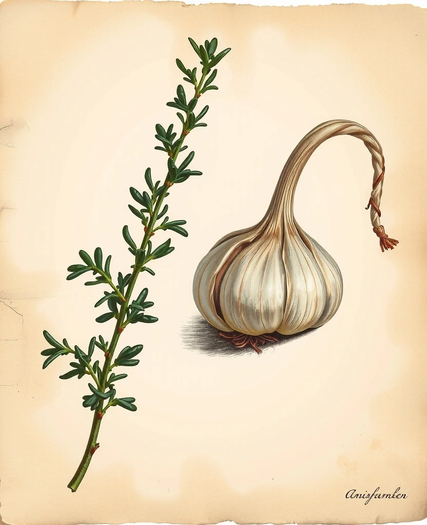 Botanička ilustracija sastojaka